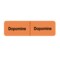 Nevs IV Drug Line Label - Dopamine/Dopamine 7/8" x 3" Flr Orange w/Black N-9796 - alternate 1